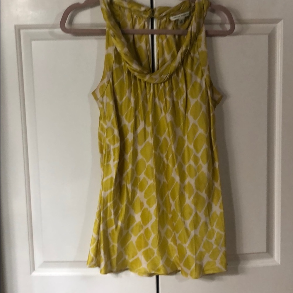 Animal print silk top